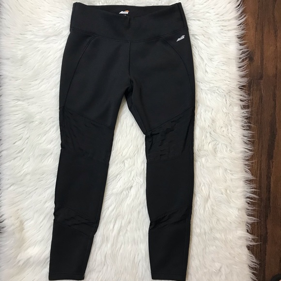 Avia Pants & Jumpsuits Avia Black Mesh Panel Performancejoggers